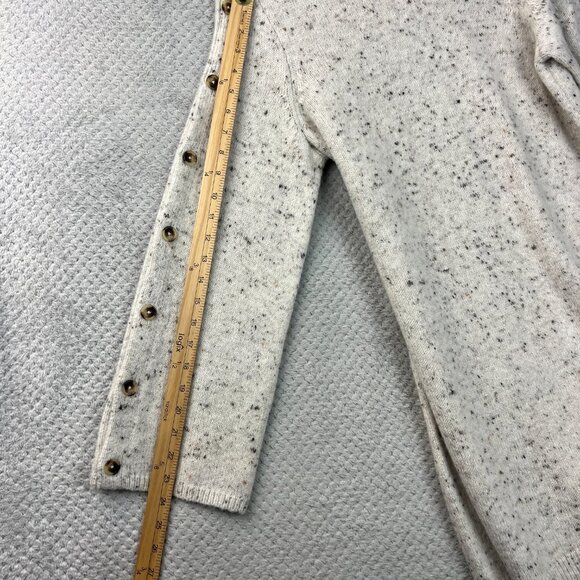 NEW MADEWELL DONEGAL SNOW SWEATER DRESS BUTTON SLEEVE Knit Wool Blend Sz Large - Picture 13 of 14